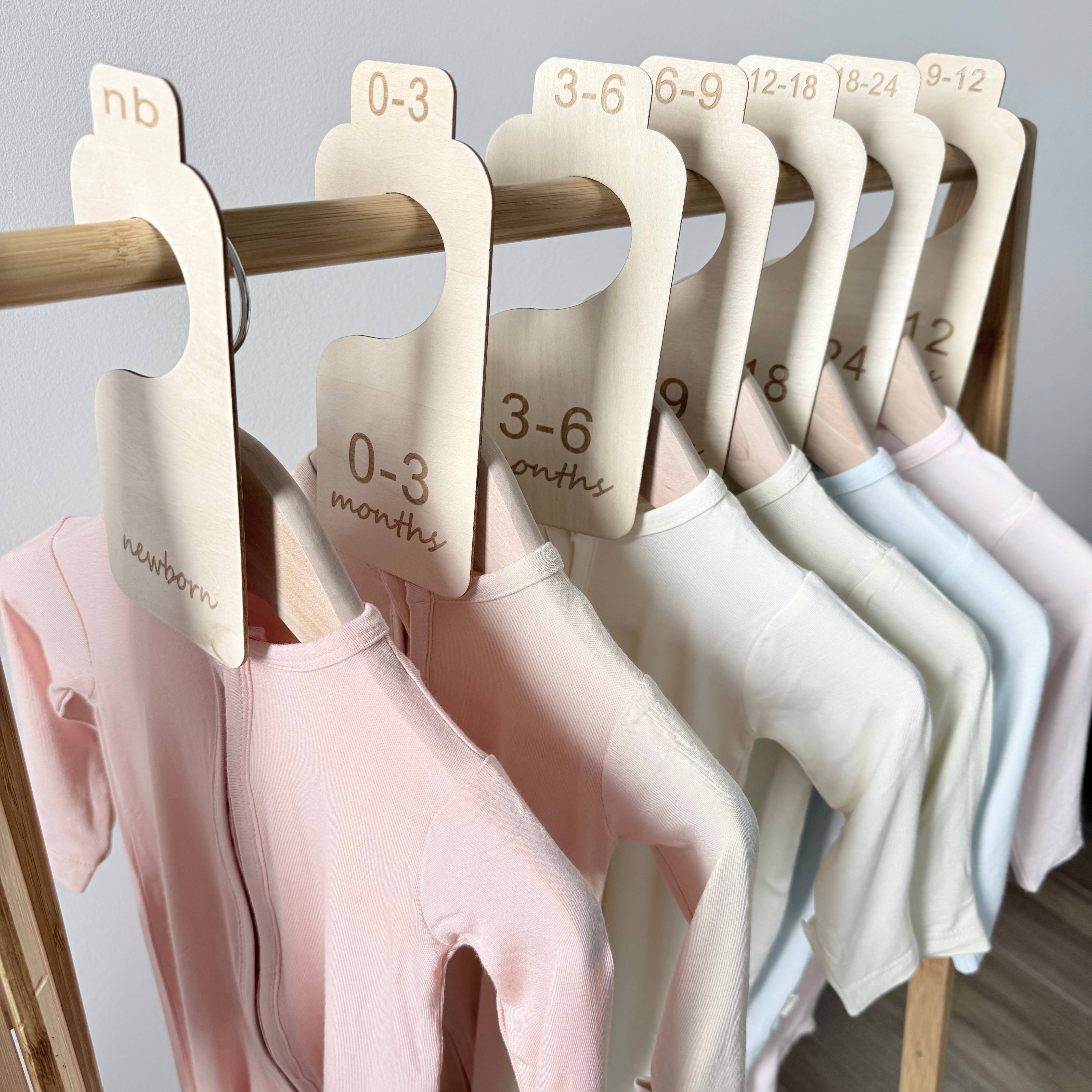 Ali+Oli - Wholesale Clothes Hangers - Baby Closet Size Dividers & Organizer – Newborn - 24 Months7