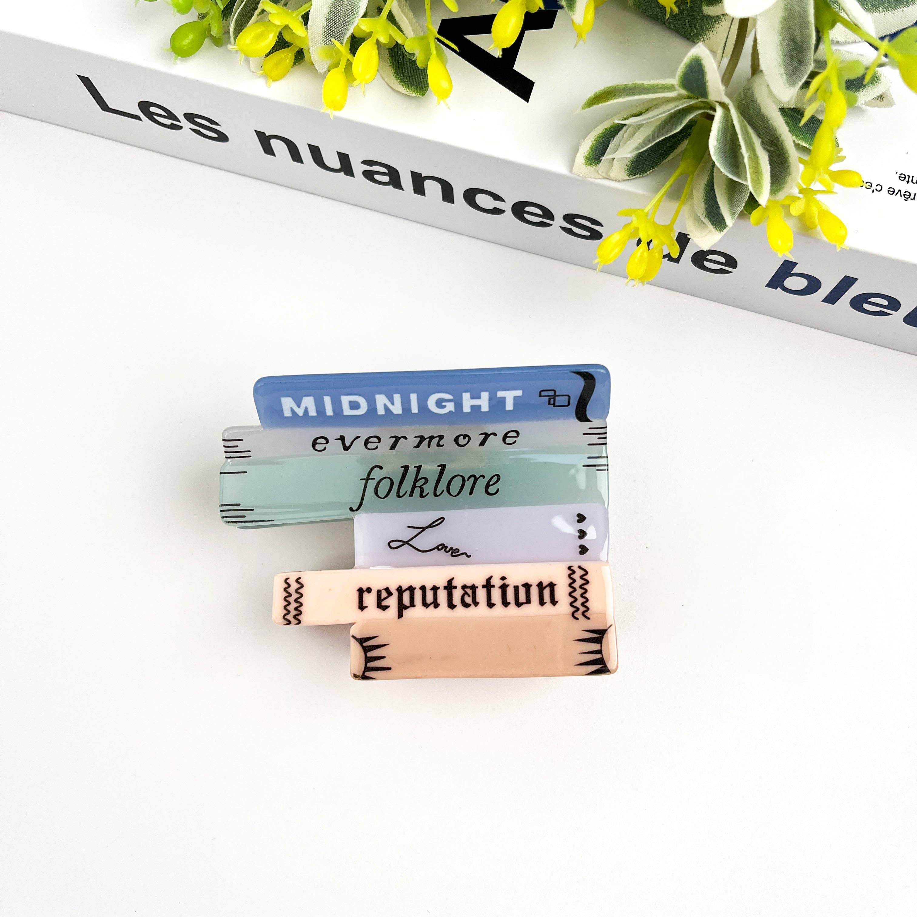 TheDivaSoap – wholesale Hair clip – Women’s – Stacked Book Hair Clip,Acetate Claw Clip1