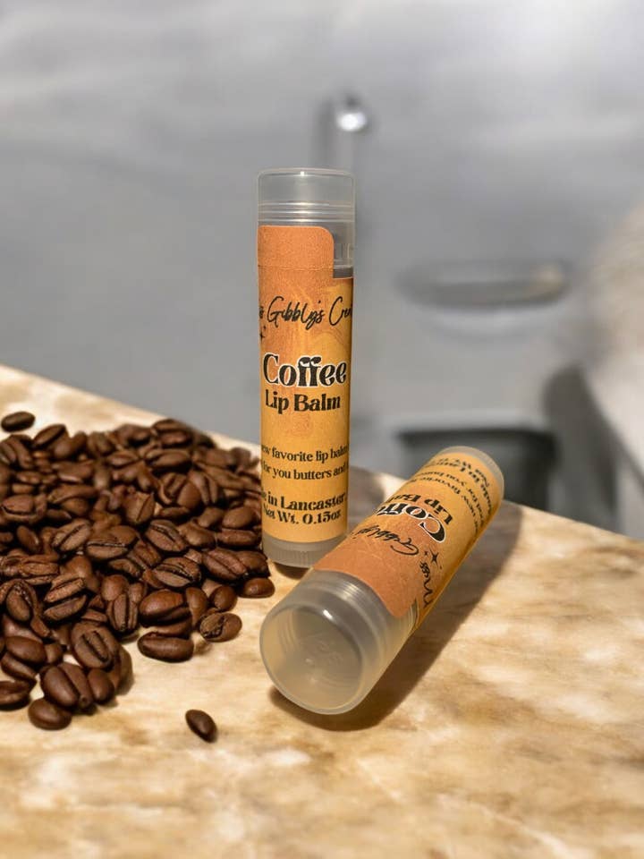 Coffee Lip Balm, Trendy Lip Balm, Colorful Lip Balm for wholesale by Miss Gibbly’s Creations