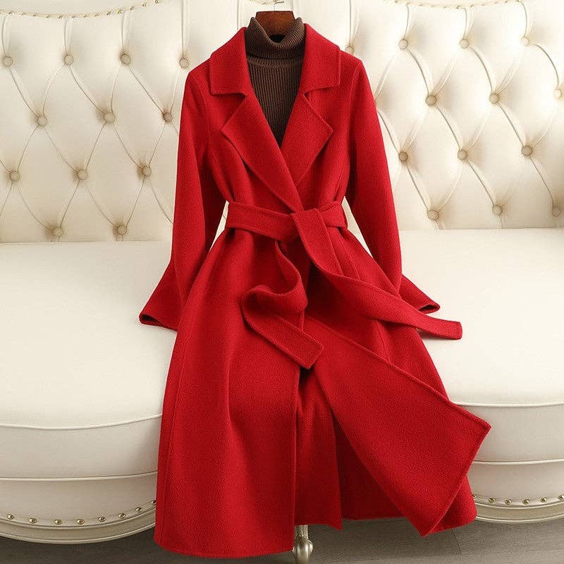 Sheer Trend - Wholesale Coat - Women's - Double Faced Wool Long Coat0