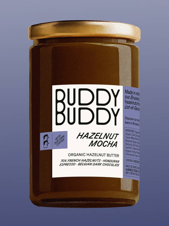 Beurre moka à la noisette biologique pour la vente par BUDDY BUDDY