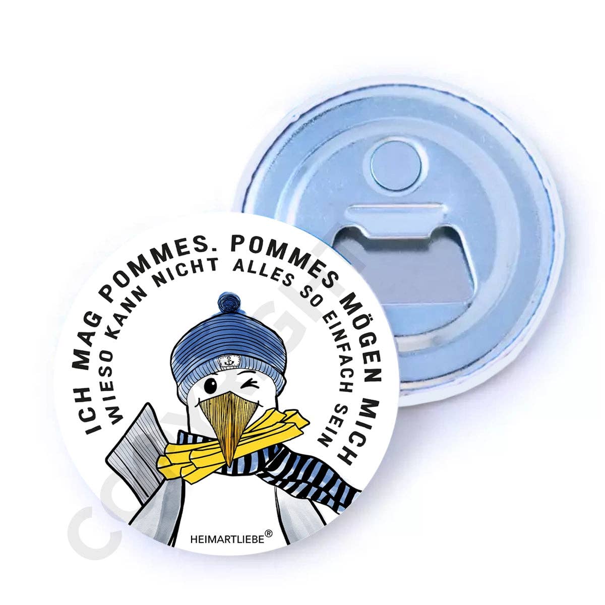 HEIMARTLIEBE® - Wholesale Bottle/Wine Opener - BOTTLE OPENER WITH MAGNET - I LIKE FRIES. I LIKE FRIES.1