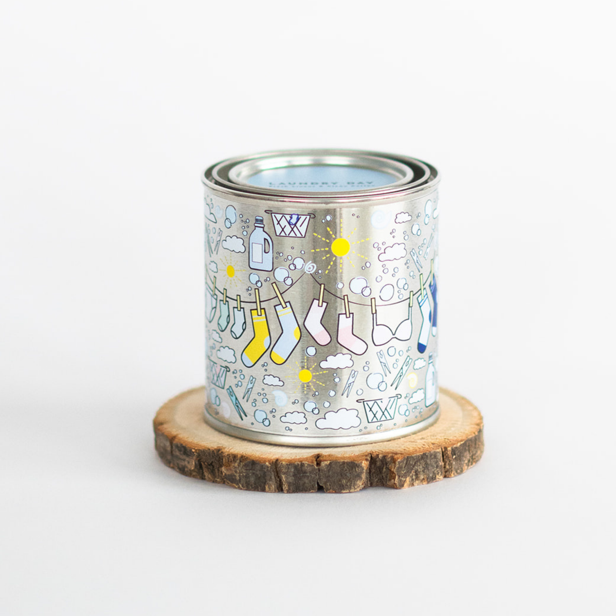 Weekday Candles - Wholesale Travel Candles - Laundry Day Paint Tin Candle 1