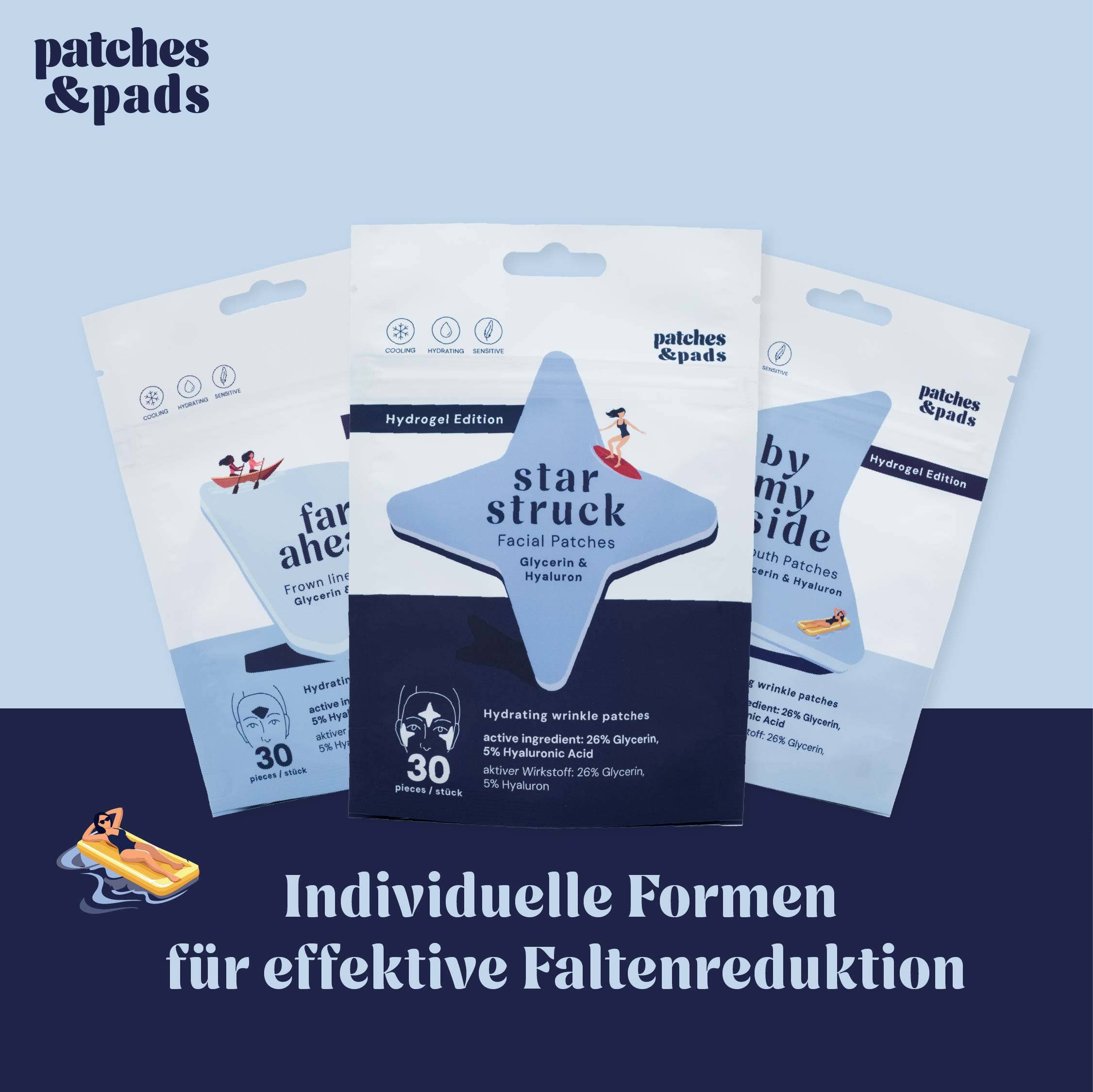 Beauty Avant-Garde – Kit de suavização da pele por atacado – Patches & Pads Hidrogel Adesivos para Rugas de Expressão Ácido Hialurónico8