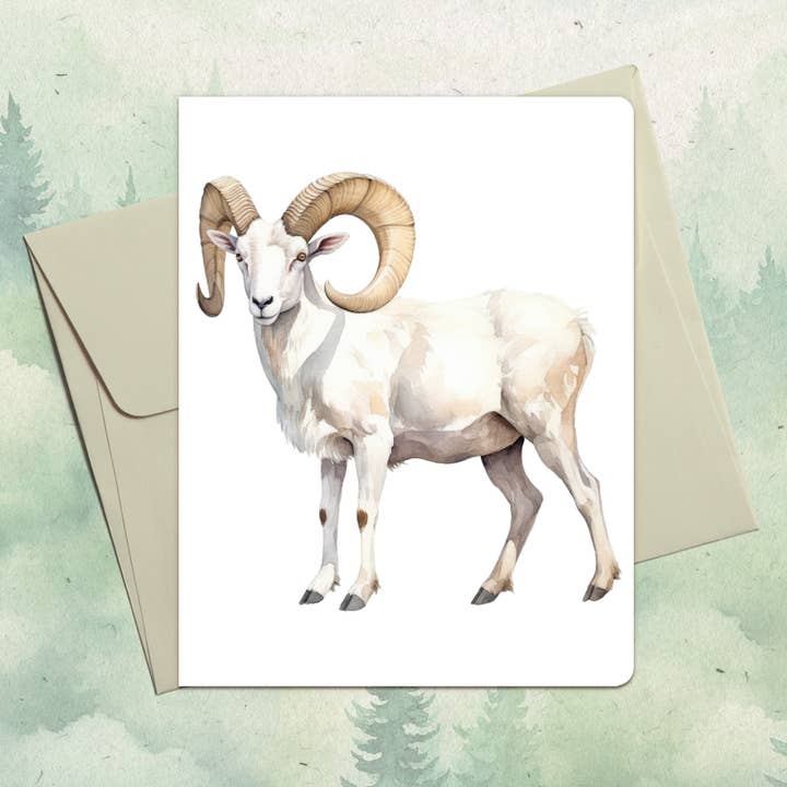 Tarjeta de felicitación de carnero dall hecha a mano para venta al por mayor de Soul Familiar