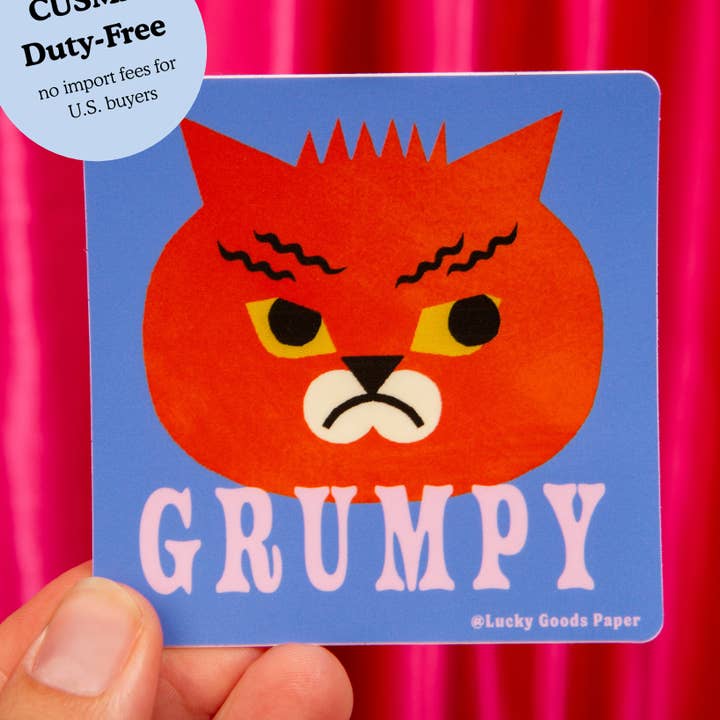 Lucky Goods Paper - Wholesale Phone & Laptop Stickers - Grumpy Cat – Matte Vinyl Sticker0