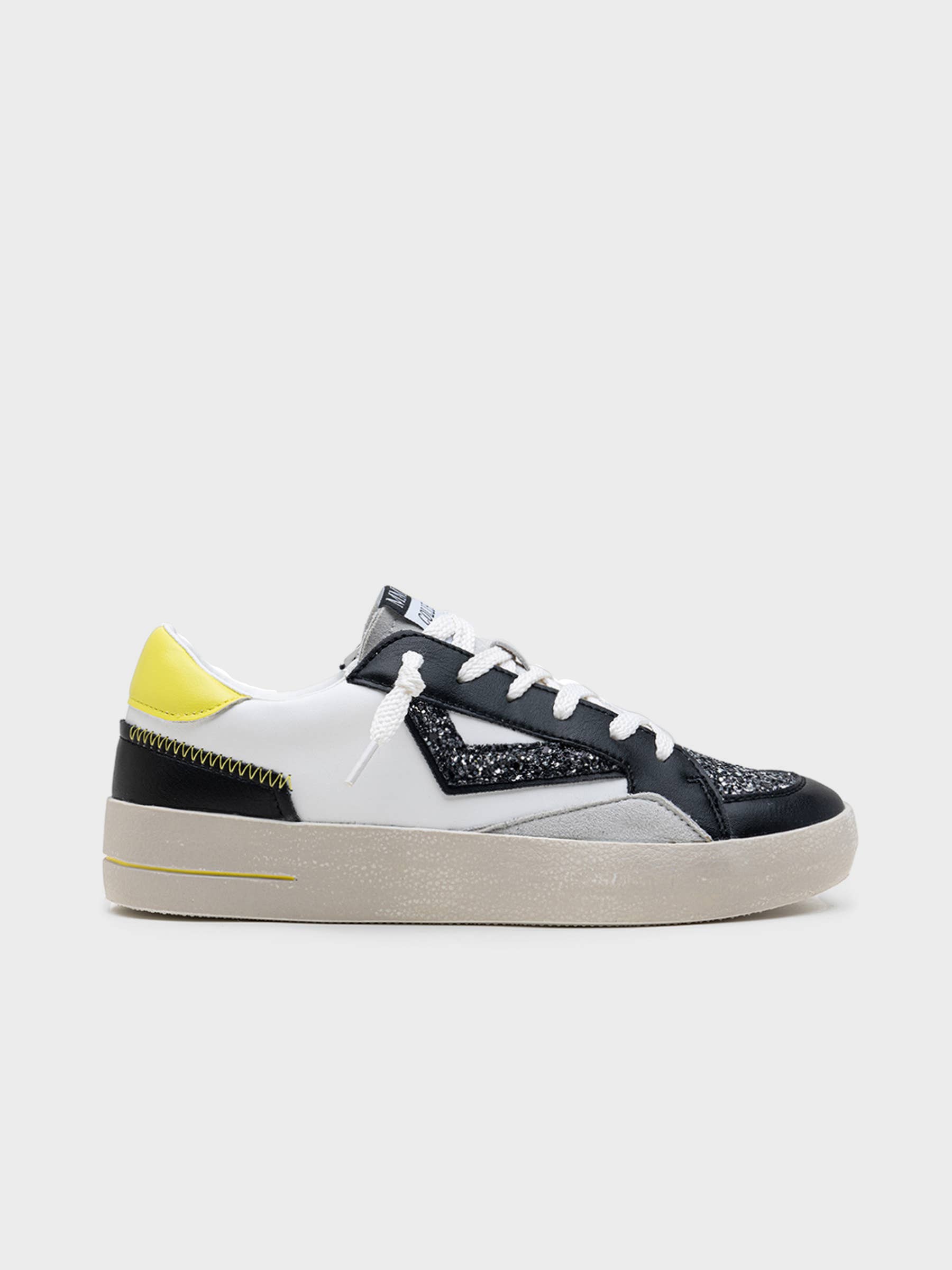 CEREZA - Vente Baskets tendance – femme - Baskets à semelle plateforme pour femmes avec détail pailleté0