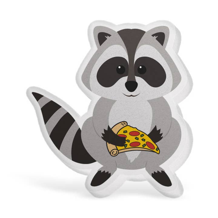 Racoon Pizza Acrylic for wholesale by OUTSIDE THE BOX, LLC