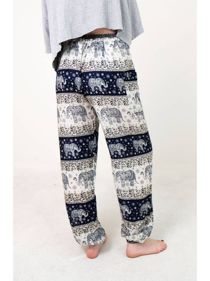 The Elephant Temple - Wholesale Pants - Women's - Chang Thai Elephant Pants-Navy