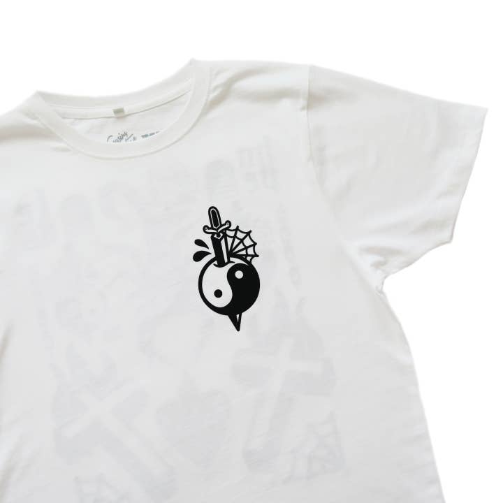 Cousins Collective - Wholesale Screen printed t-shirt – unisex - Tattoo Flash Printed Unisex T-shirt - Black/Pink/White/Grey5