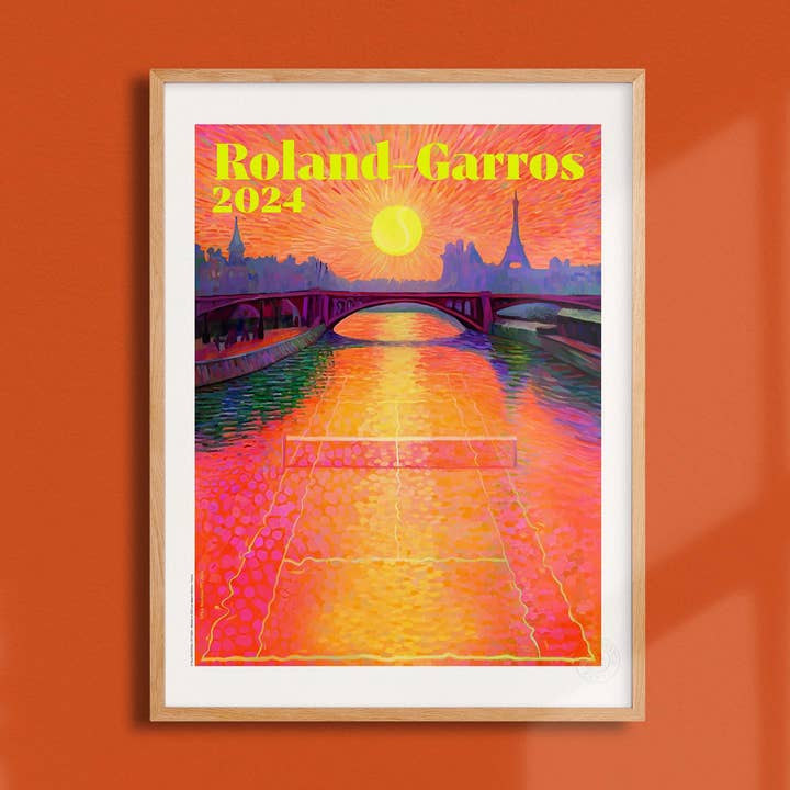 Cartaz Roland-Garros Paul Rousteau, 2024 - FFT0045 por atacado de Oneart