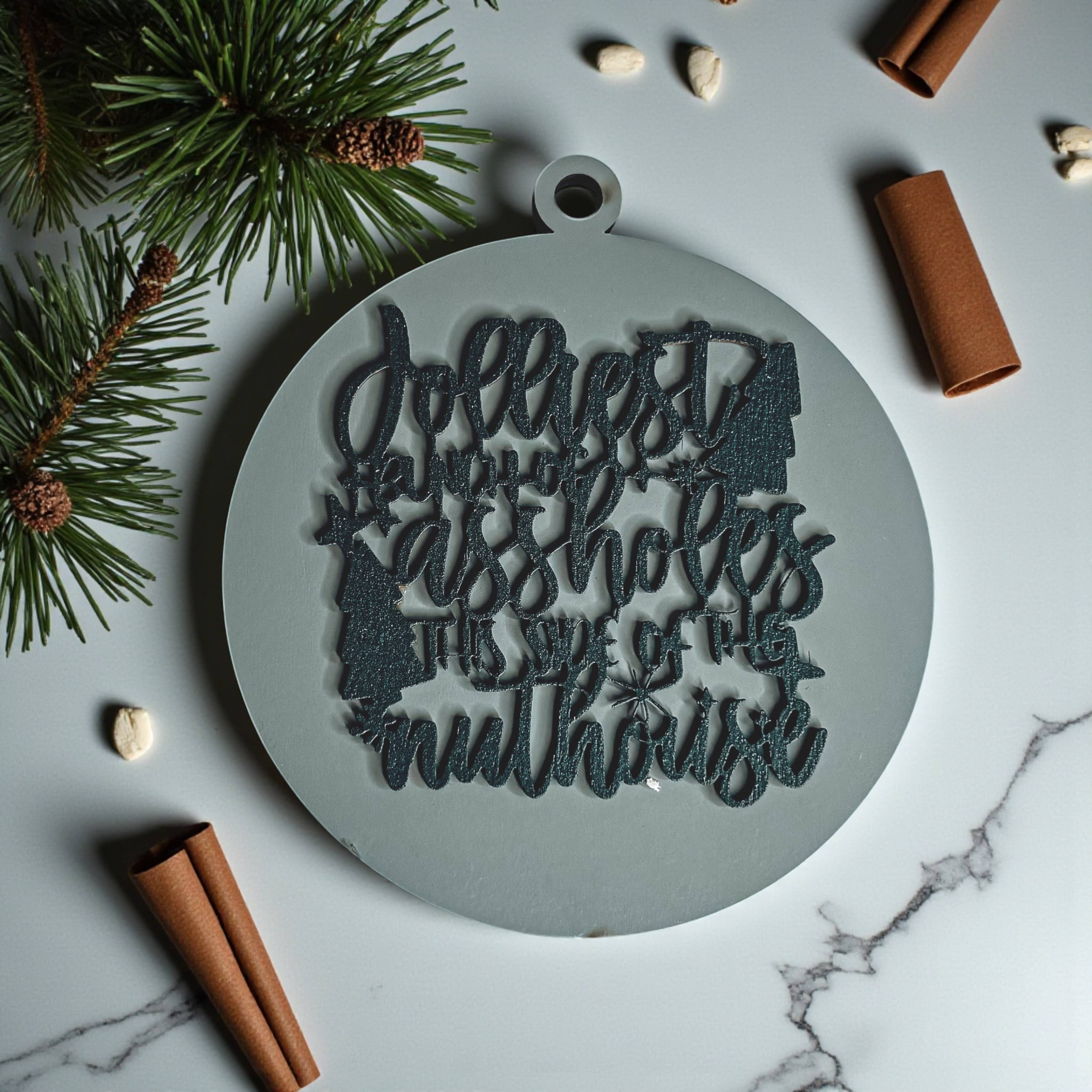 Gia Roma - Wholesale Ornament - Hanging Christmas Decor + Handmade Wooden Ornament Funny147