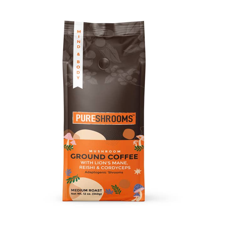PureShrooms Inc. - Wholesale Ground Coffee - Mind & Body Mushroom Ground Coffee0