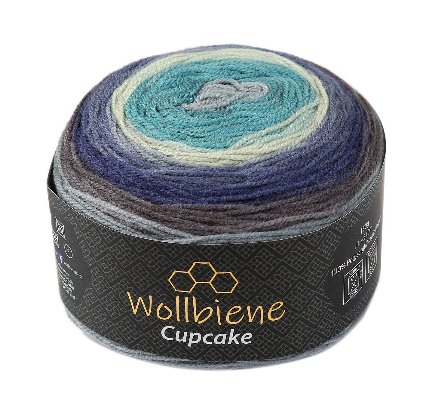 Wollbiene - Venta al por mayor Hilos - lana de lana para tejer cupcake de abeja degradado 150g13