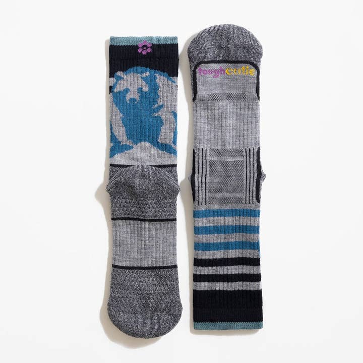 ToughCutie – Großhandel Socken – Damen – Wander-Crew „Sasha the Fierce Bear“ aus Merinowolle12