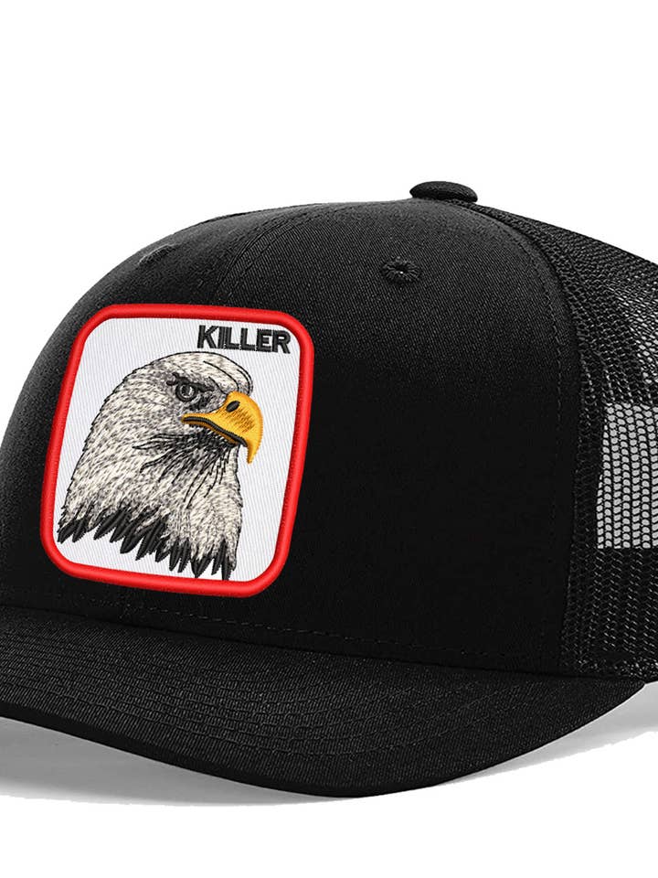The Killer Eagle Animal Patch Embroidered Trucker Hat for wholesale by Multi-Vendor Sales