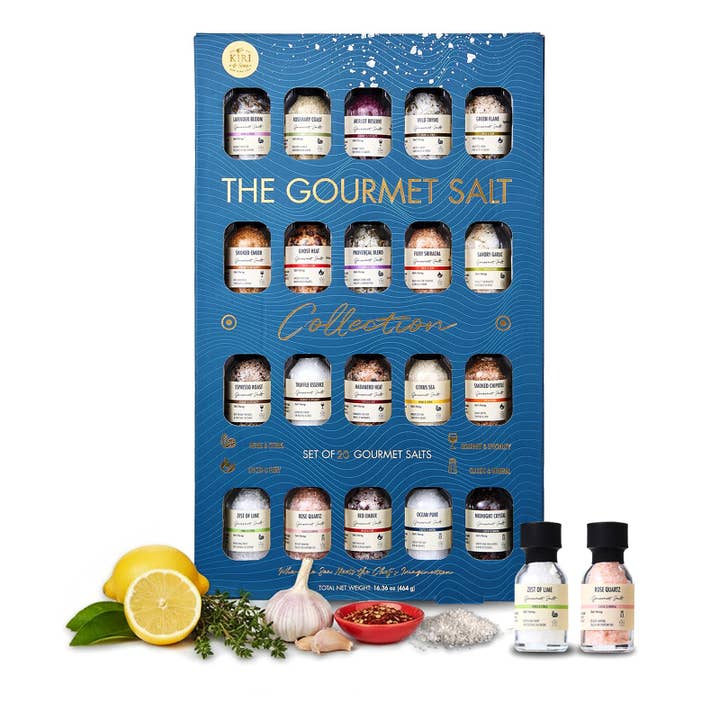 Gourmet Zout Proeverij Collectie 20 Stuks - Premium Kruiden voor wholesale door The Wine Savant / Khen Glassware