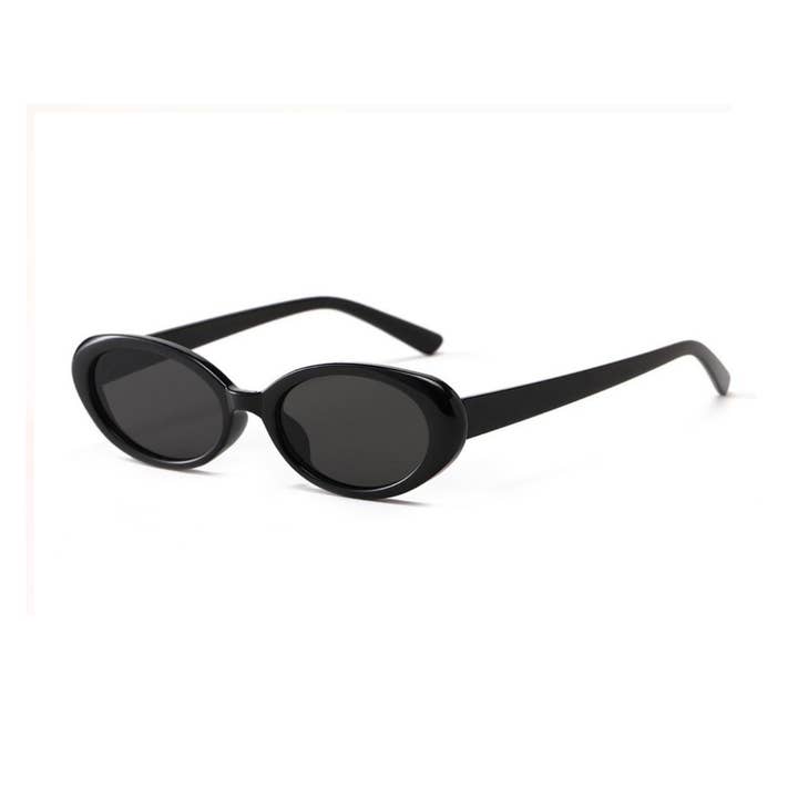 Oval Sunglasses in Black for wholesale by V by Vye Eyewear