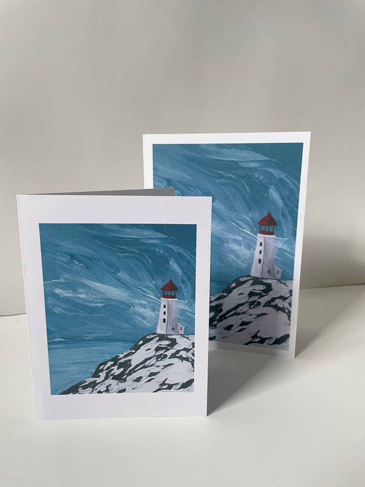Carte de Noël maritime pour la vente par Emily Paints