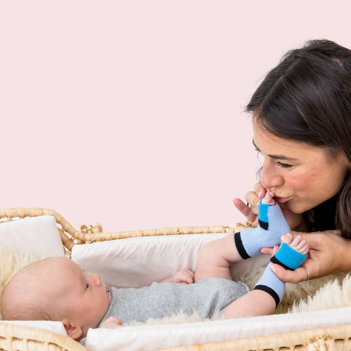 Newborn Socks | Pacific Blues for wholesale by Sockabu