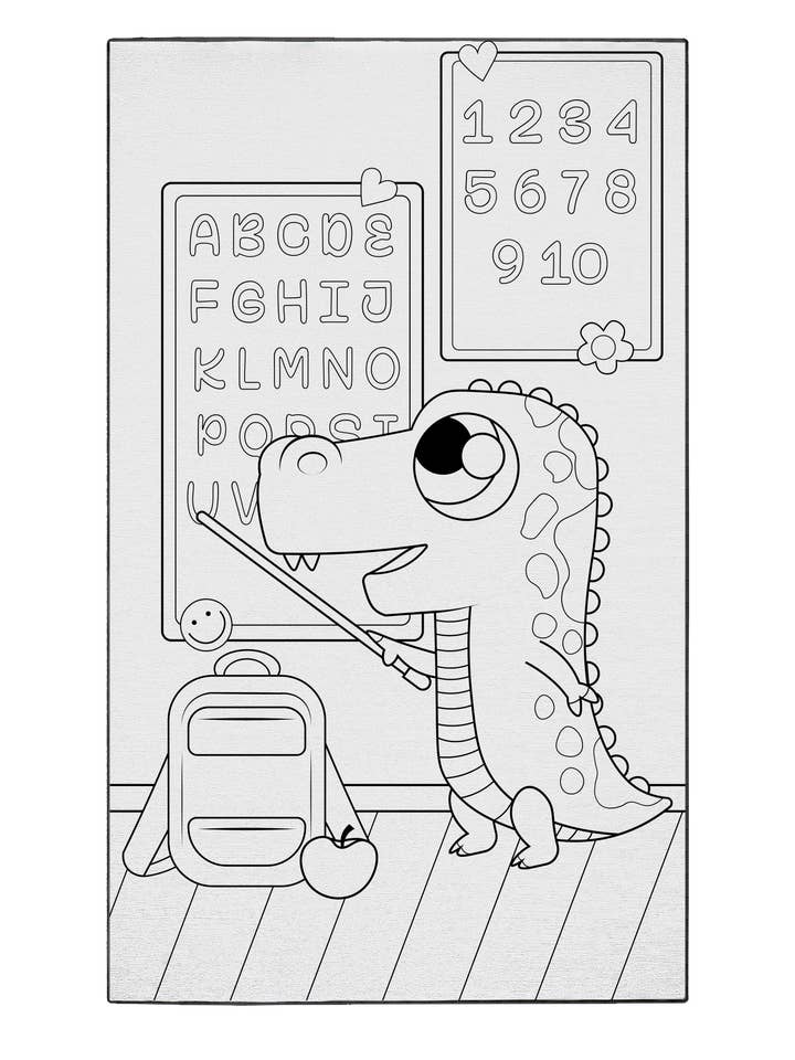 Sarcosuchus-les voor wholesale door Coloring Rugs