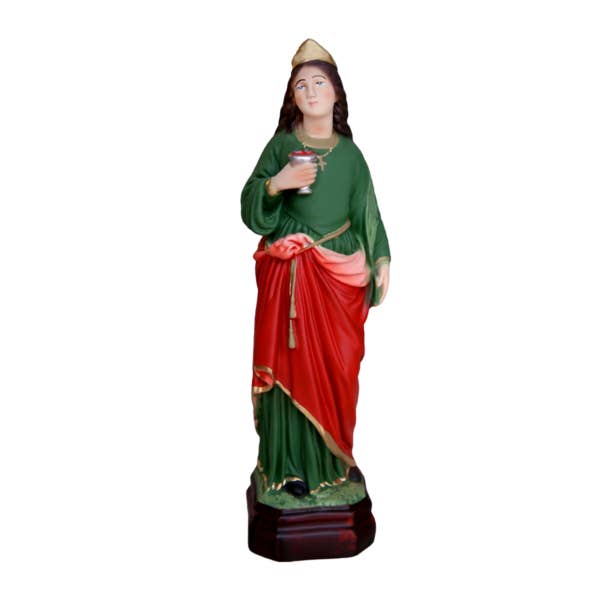 Statue of Saint Lucy 30 cm in resin made in Italy for wholesale by ArteSacraCaravaggio