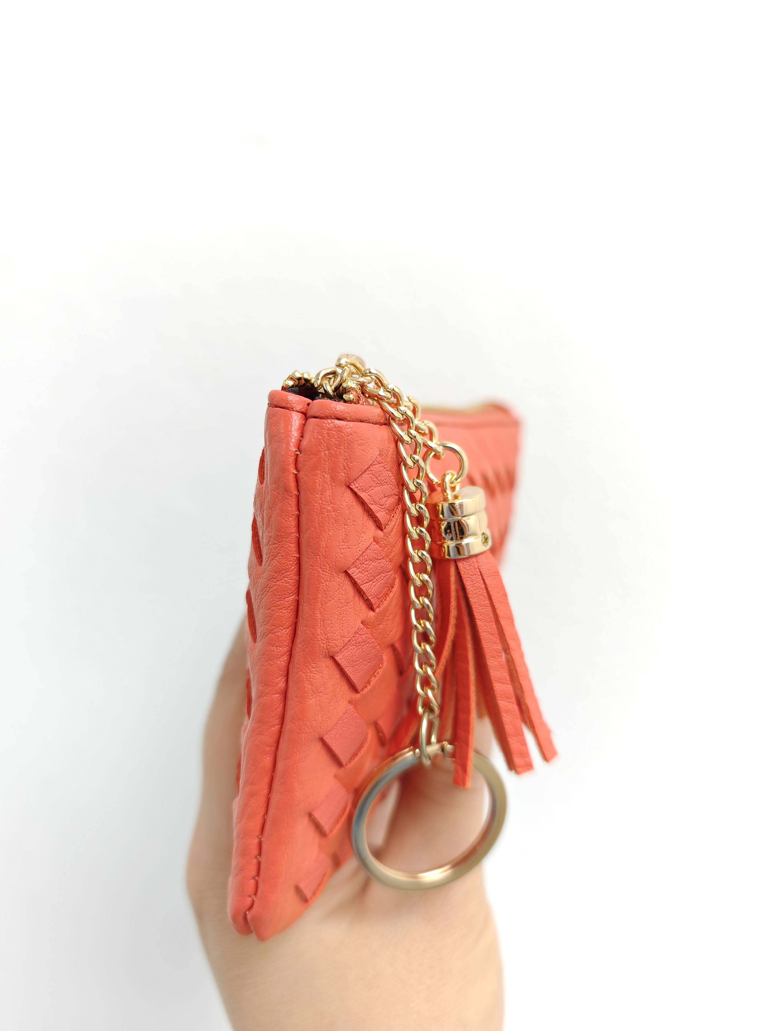 Superbia – Engroshandel Møntpung - Dame – Blød håndlavet vævet kvast nøglering lynlås kortholder mønt9