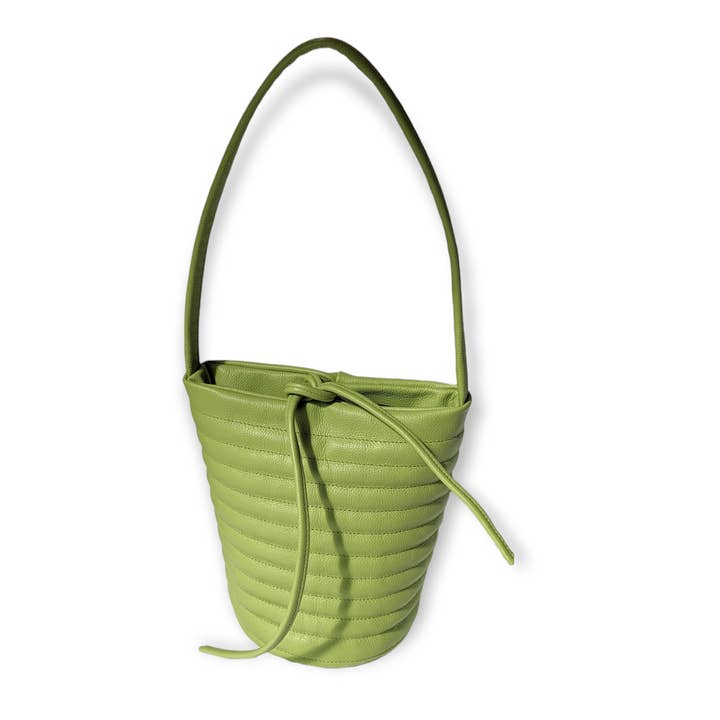 Lime Puffer Bucket for wholesale by Danielle Bernard Design