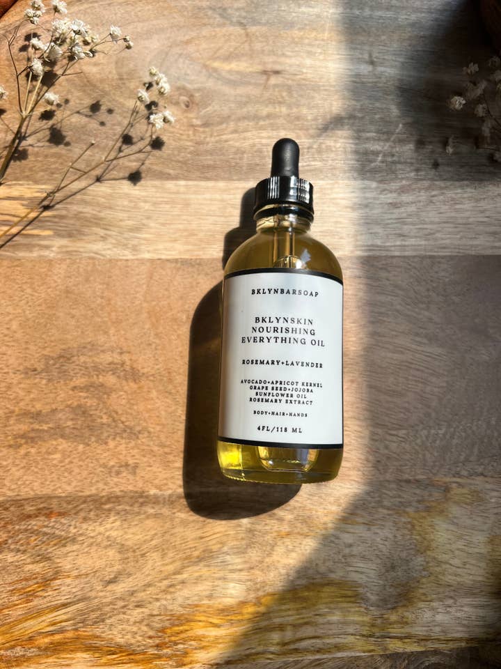 BklynSkin Nourishing Everything Oil Rosemary+ Lavender for wholesale by BklynBarSoap