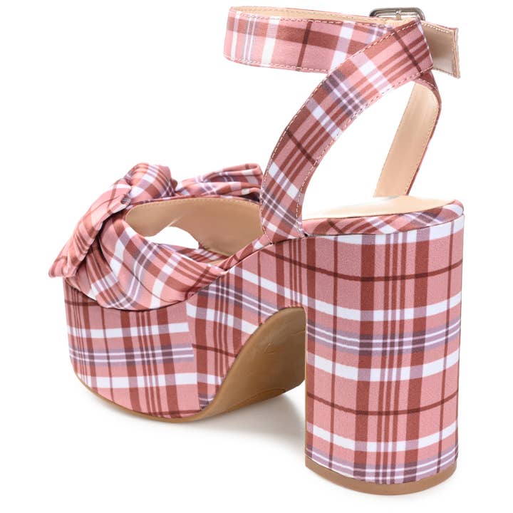 Journee - Wholesale Platform Heels - Women's - Zenni Block Heeled Sandals In Fabric6