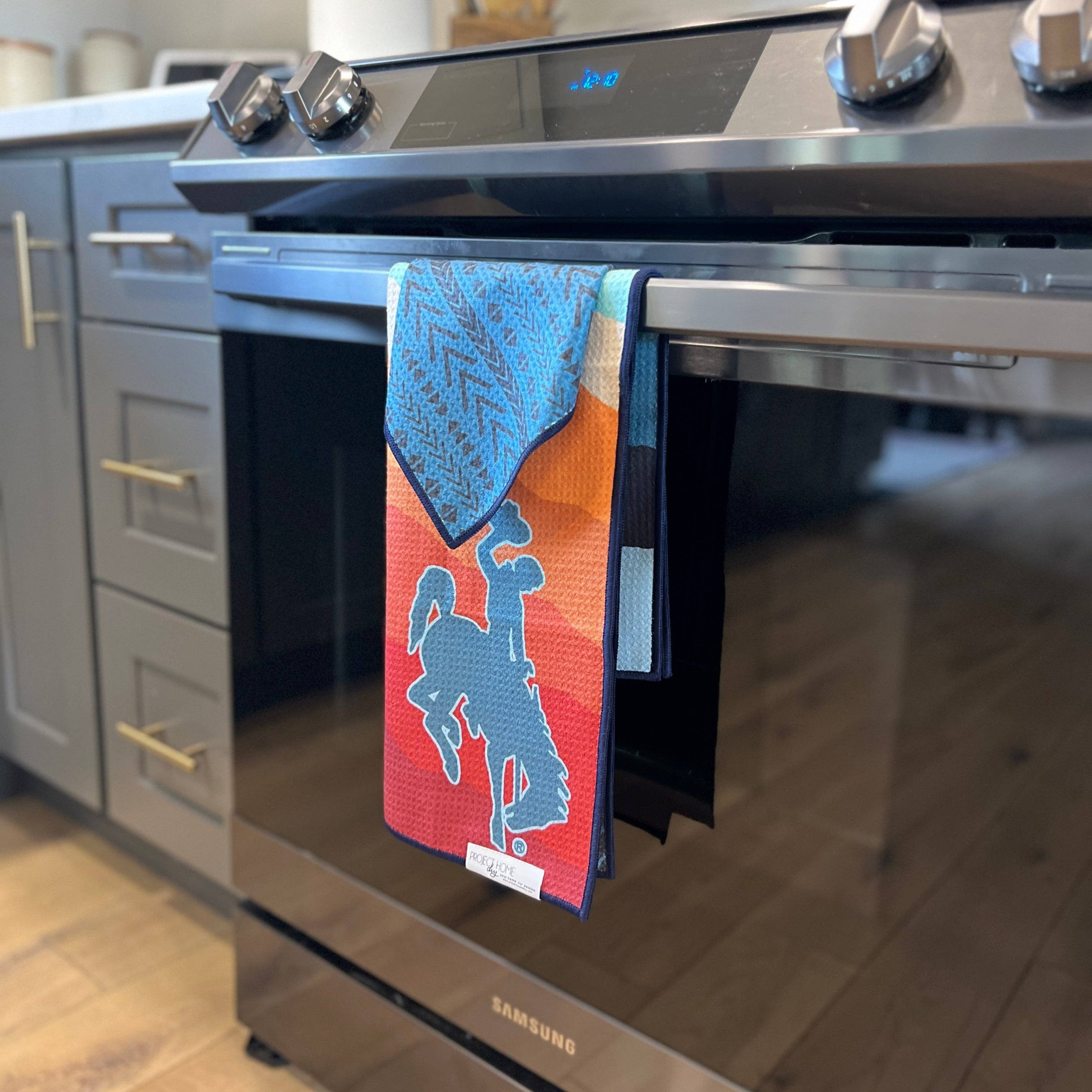 Project Home DIY / Towel Collective - Wholesale Tea Towel - Wyoming Cowboy | Waffle Weave Microfiber Towels Kitchen & Bath4