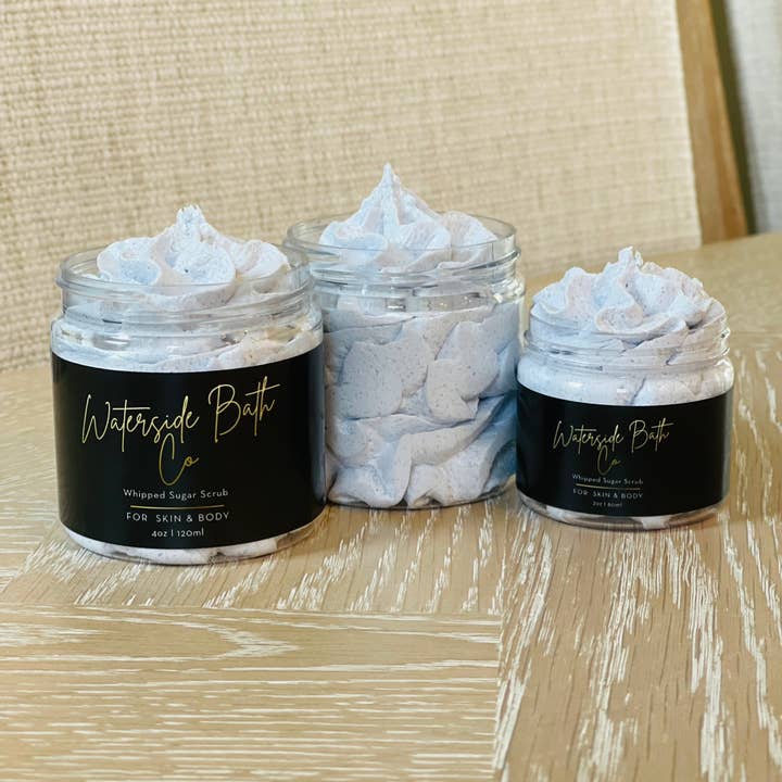 Waterside Bath Co - Vente Gommage/exfoliant pour le corps - Gommage au sucre fouetté à la lavande française