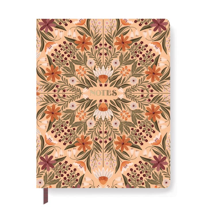 JT MEADOW FLOWER LARGE PAPERBACK JOURNAL for wholesale by Fringe Studio