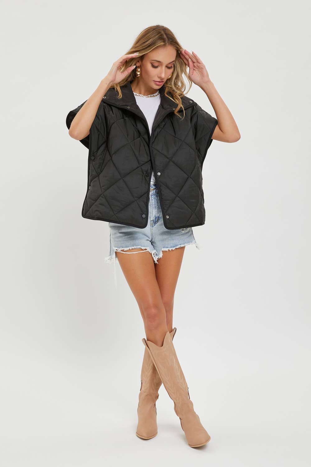 Sweet Lovely by Jen - Wholesale Outerwear Vest - Women's - QUILTED  PADDED VEST OUTERWEAR 34