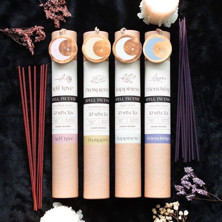 Something Different Wholesale - Wholesale Incense - Set of 12 Herbal Spell Incense Stick Gift Sets in Display