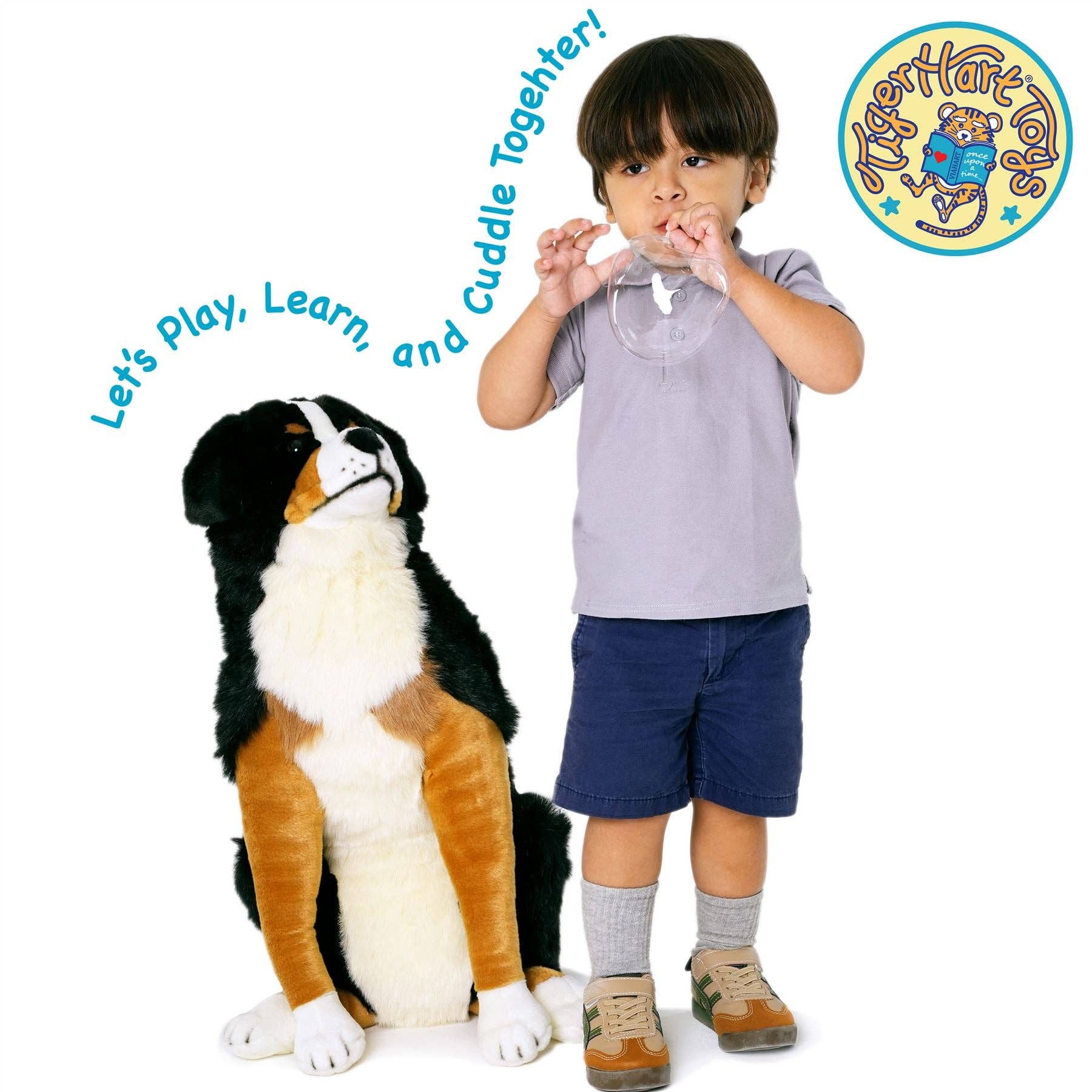 VIAHART Toy Co. - Wholesale Stuffed/Plush Toy - Kids & Baby - Bryson The Bernese Mountain Dog | 23 Inch Stuffed Animal Plu4