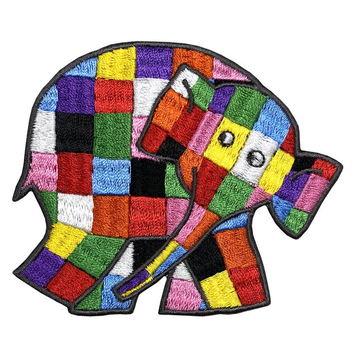 Elmer Looking Front Sew On Patch for wholesale by Pawprint Family