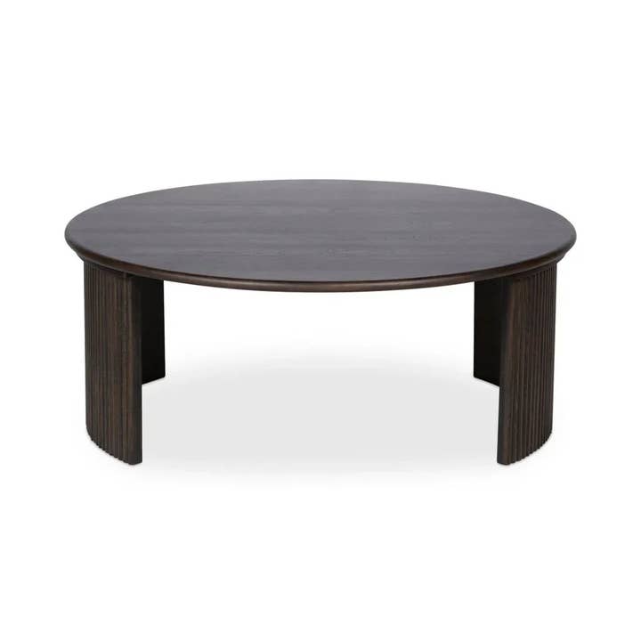 LOOMLAN - Wholesale Coffee Table - Penny Solid Oak Top Round Coffee Table31