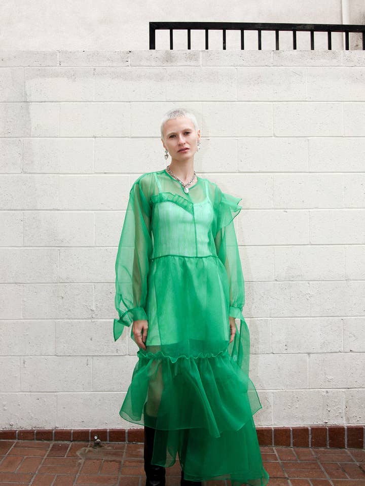 Nine Twenty-Seven Dress in Lime for wholesale on Faire0