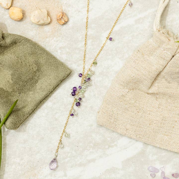 Prismatisk Ørken Aura Halskæde for engroshandel hos Vannucci