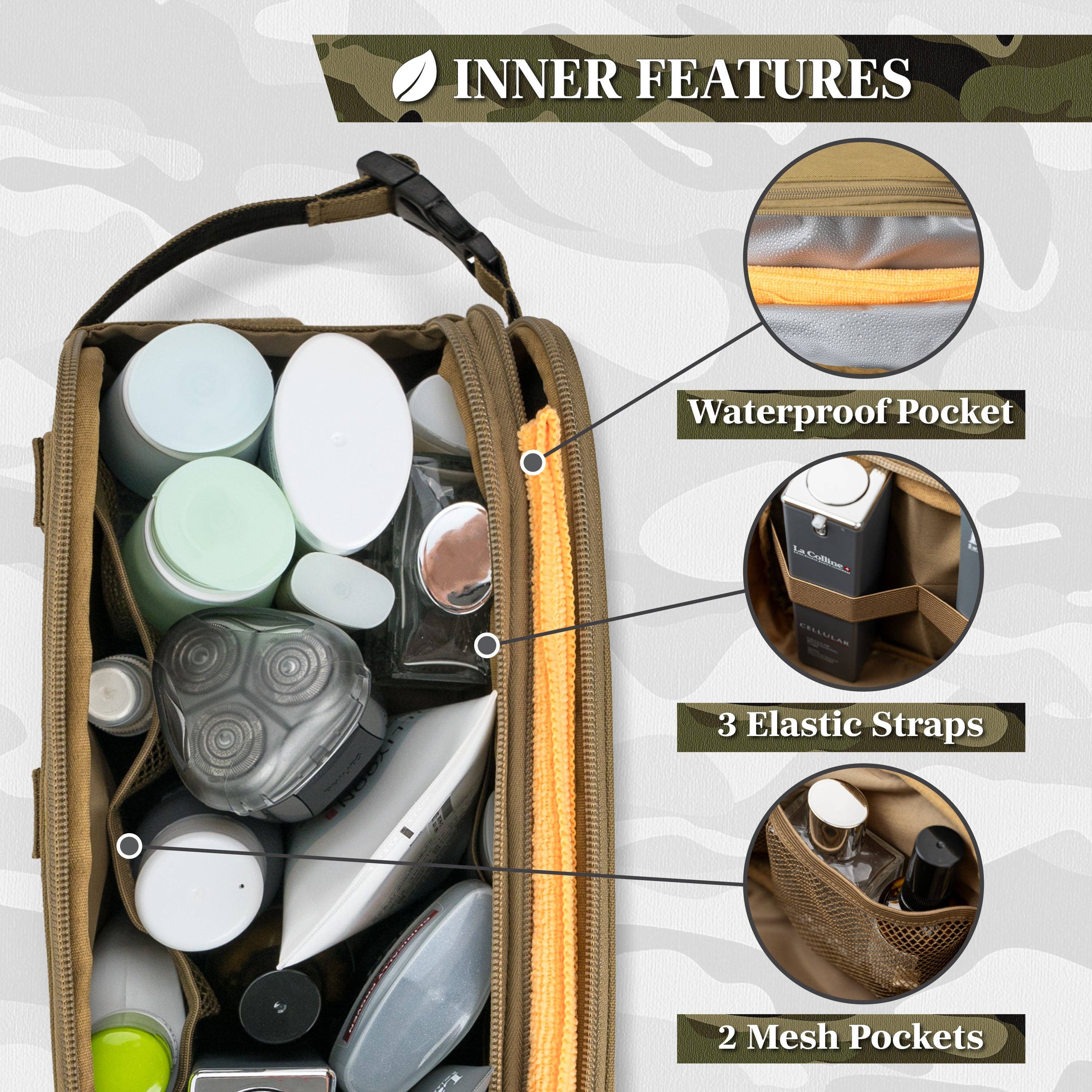 Pavilia - Venta al por mayor Neceser - Hombre - Bolsa de Aseo Táctica Militar4