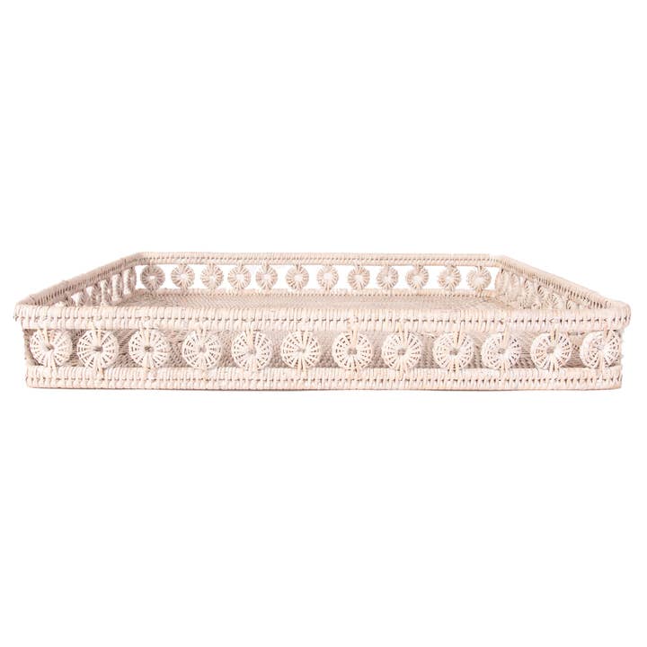 Artifacts Trading Company - Wholesale Decorative Tray - Artifacts Rattanâ„¢ Inna Design Rectangular Tray