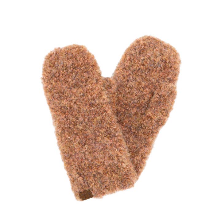 Hana - Wholesale Mittens - Women's - C.C Mixed Color Boucle Mittens4