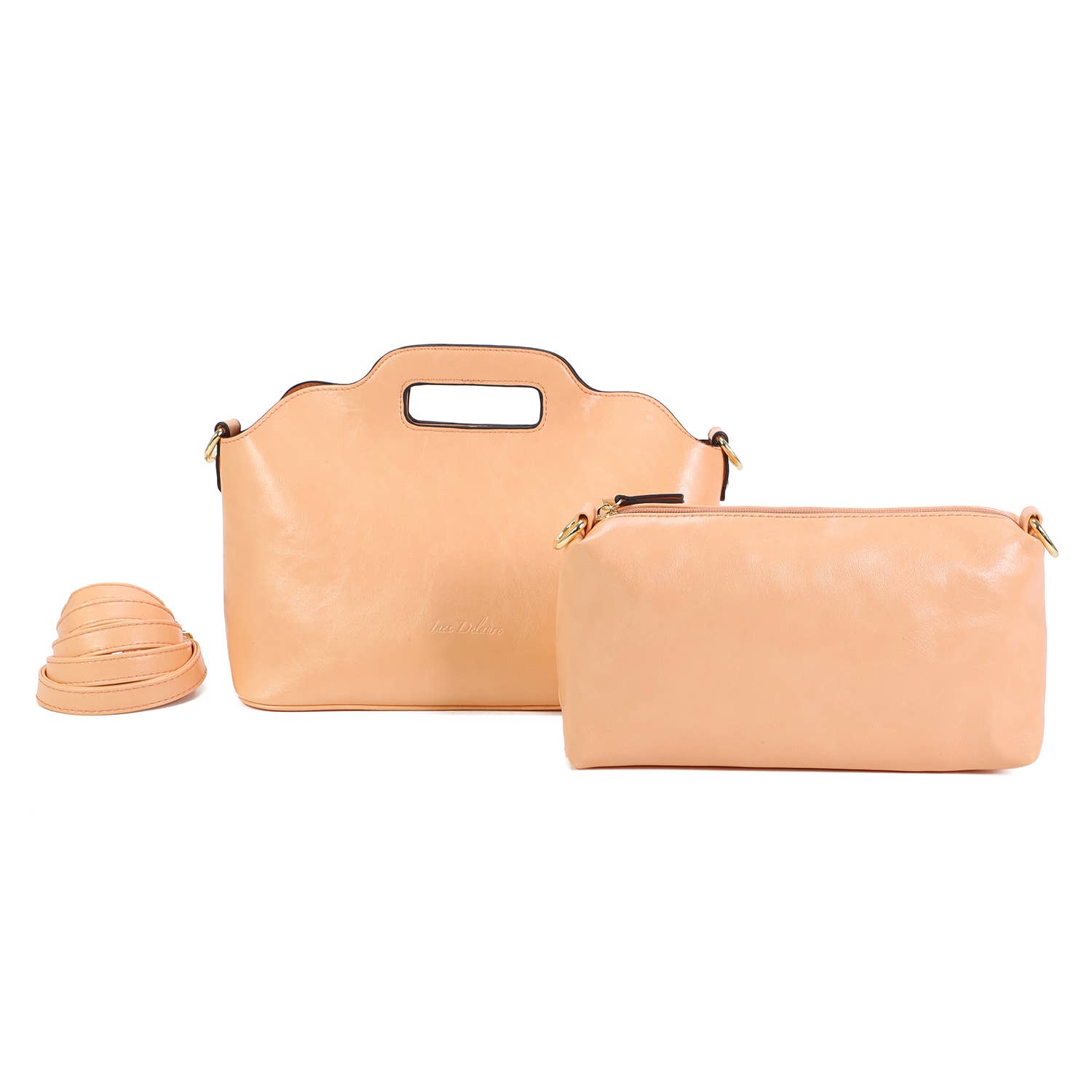 INES DELAURE – wholesale Top handle bag – women's – “Two in one” handbag25