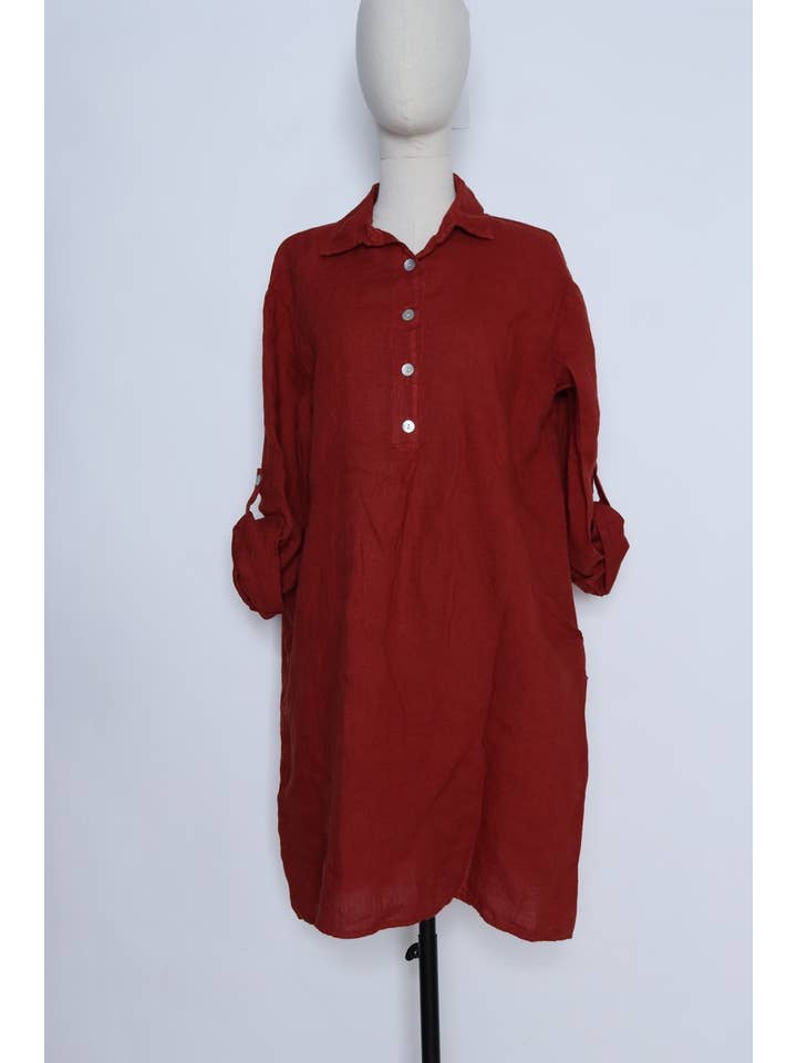 LÉA & LUC – Engroshandel Kjole - Dame – Korte kjoler i 100% hør REF. 135149