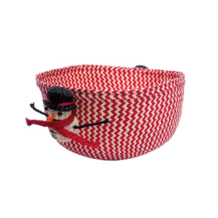 Christmas Snowman Bread Basket for wholesale by Coro Coraâ„¢