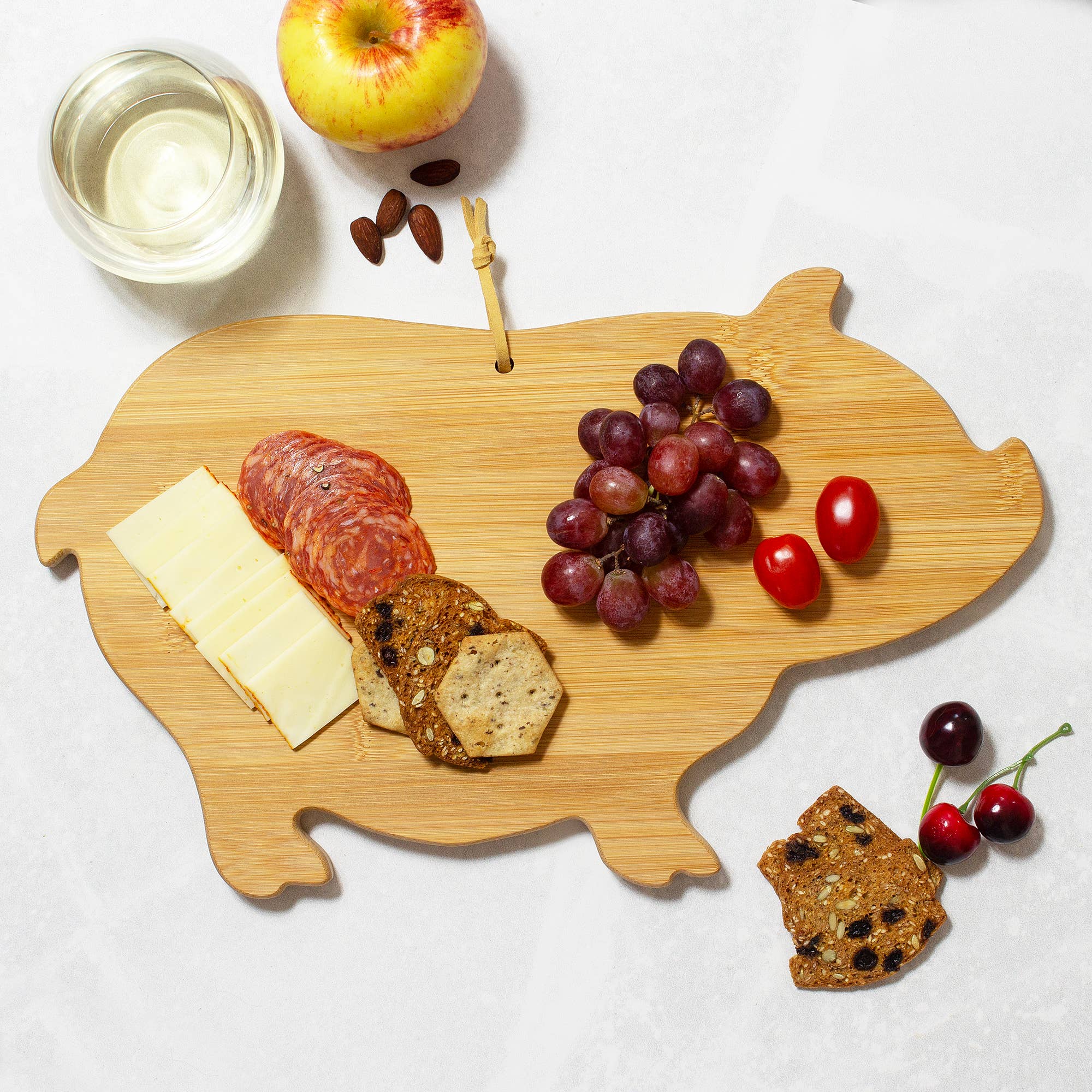 Totally Bamboo - Wholesale Cutting Board - Pig Shaped Cutting Board & Charcuterie Serving Board1
