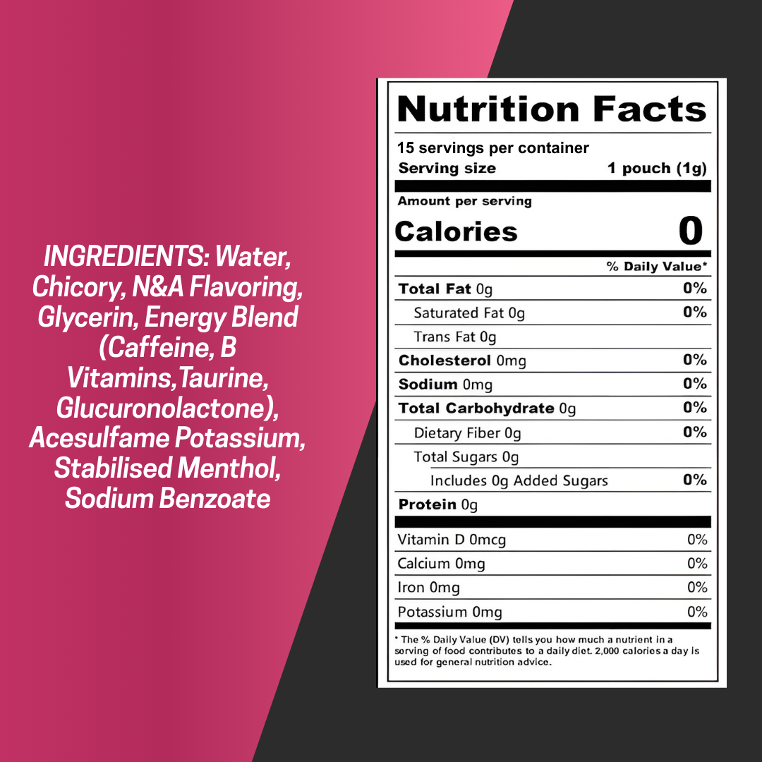 FKN Rich – Großhandel Pulverförmige Gesundheitsgetränke – FKN Koffeinbeutel (Blaue Himbeere) 80MG5