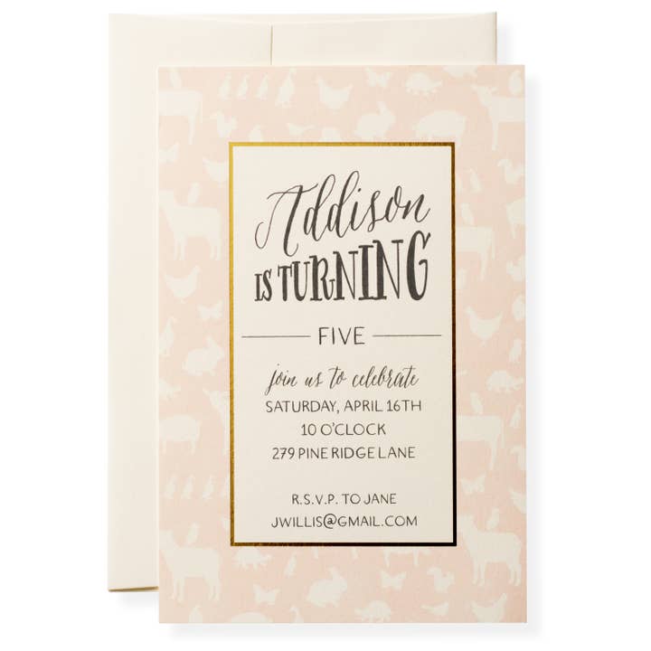 Animal Crackers Pink Uitnodigingen voor wholesale door Karen Adams Designs