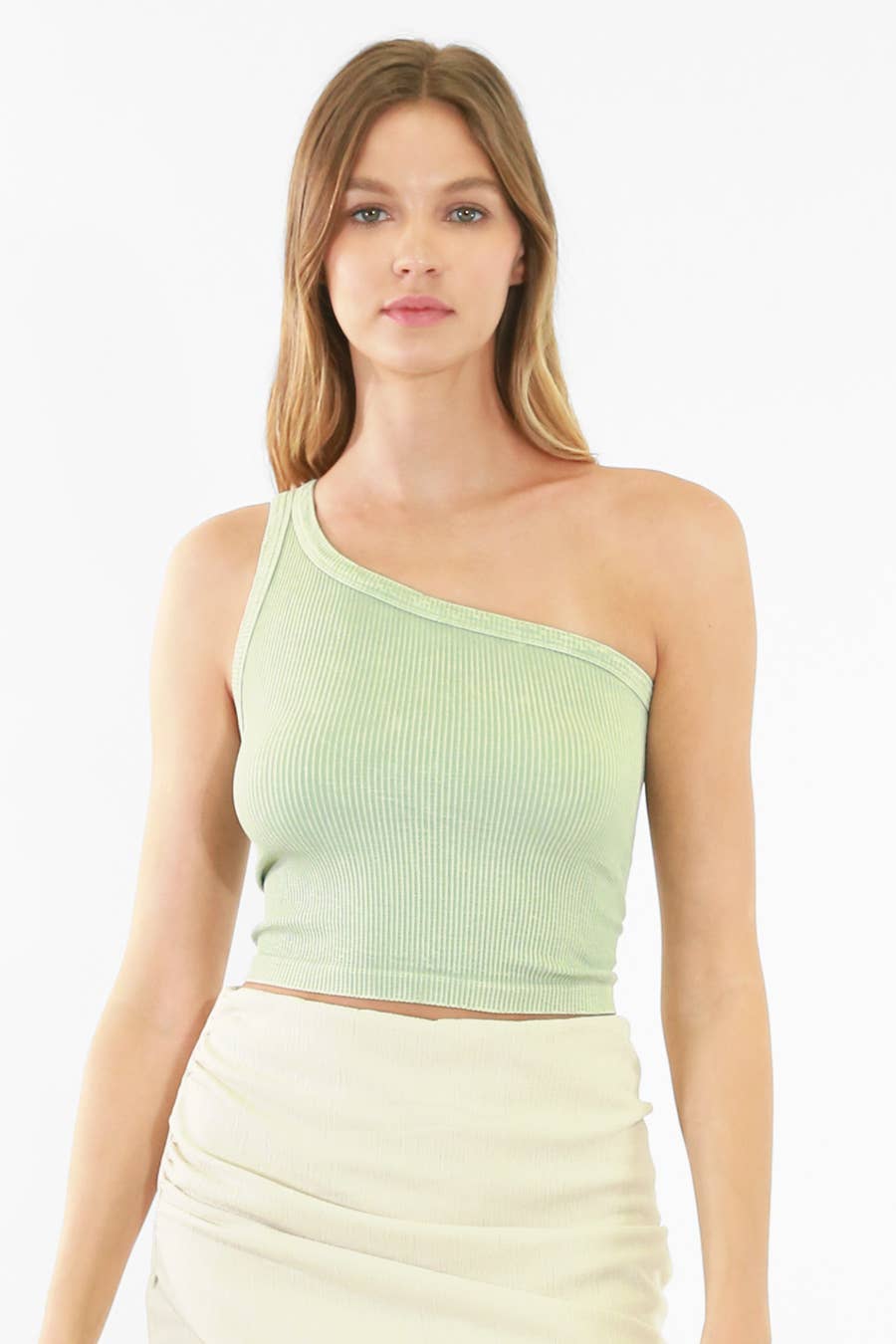 NIKIBIKI - Wholesale Knit Top - Women's - NS7834 - Vintage One Shoulder Crop Top3